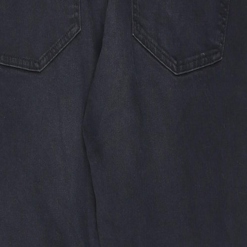 NEXT Mens Grey Cotton Straight Jeans Size 40 in L31 in Slim Zip