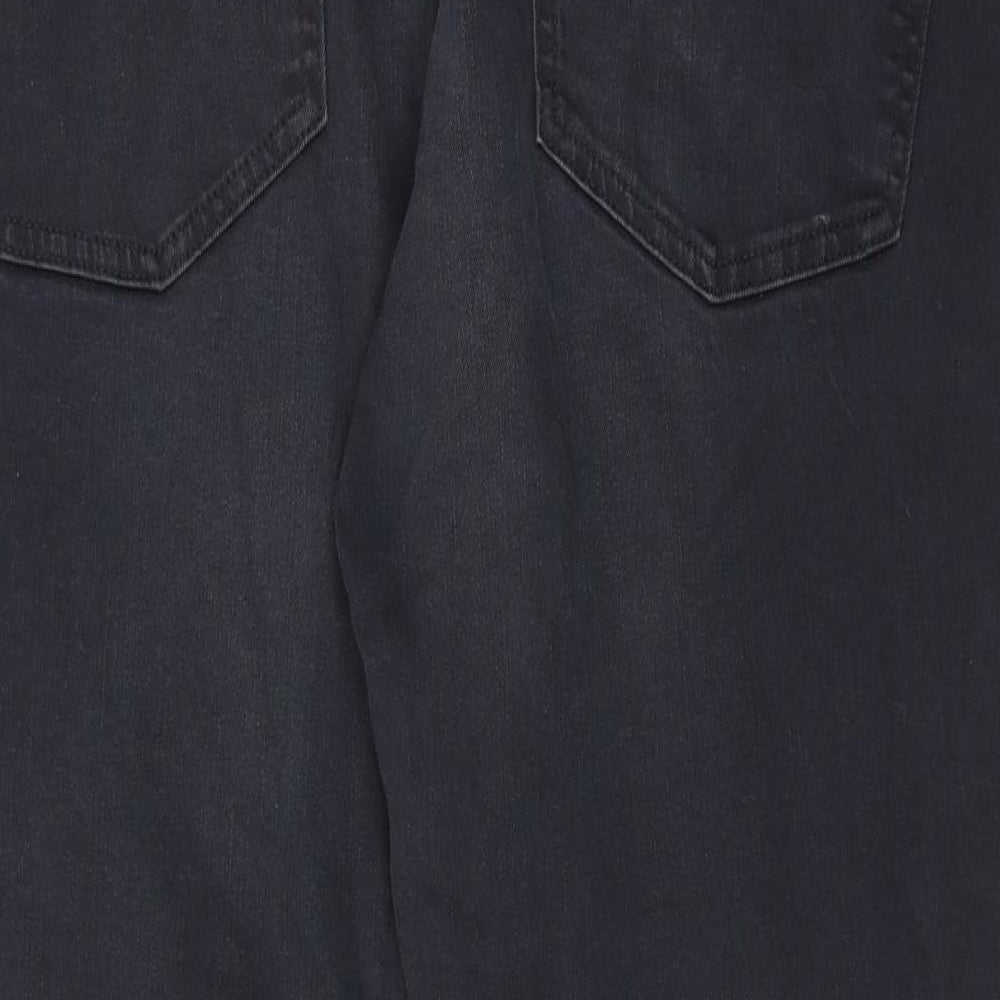 NEXT Mens Grey Cotton Straight Jeans Size 40 in L31 in Slim Zip
