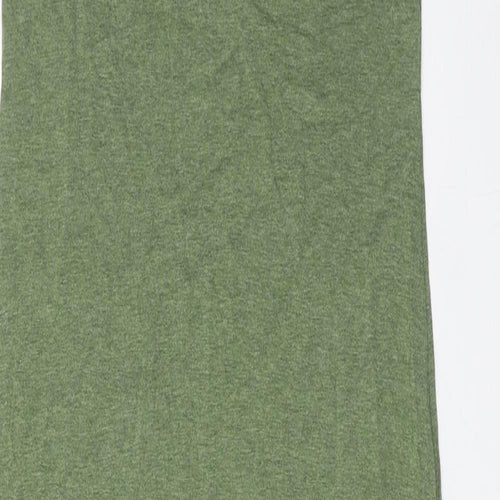 Marks and Spencer Womens Green Viscose Maxi Size 8 Scoop Neck Pullover