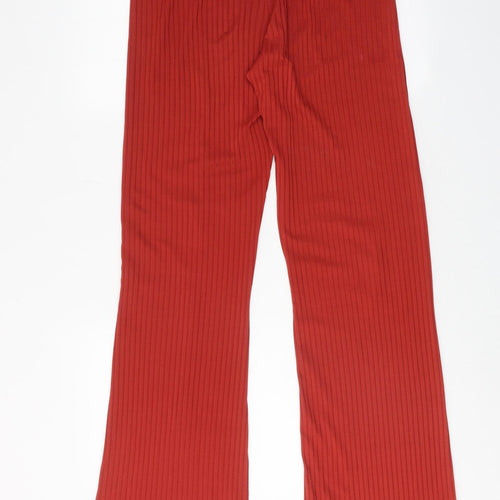 COLLUSION Womens Red Polyester Jogger Trousers Size 8 L33 in Regular