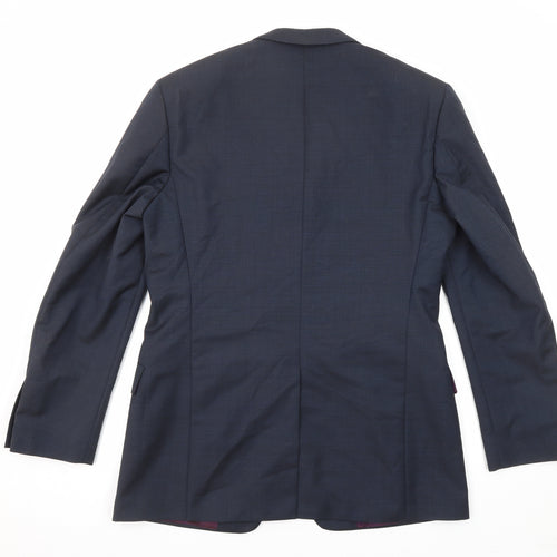 Paul Smith Mens Blue Wool Jacket Suit Jacket Size 40 Regular - Five-Button Sleeve