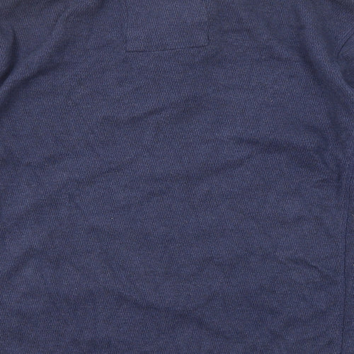 Fat Face Mens Blue Cotton Henley Sweatshirt Size L