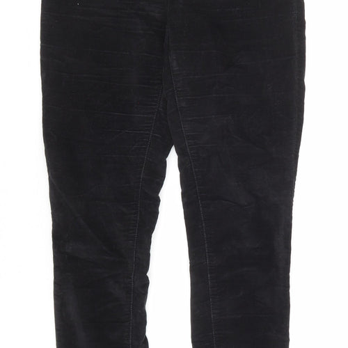 Levi's Womens Black Cotton Trousers Size 25 in L29 in Regular Zip