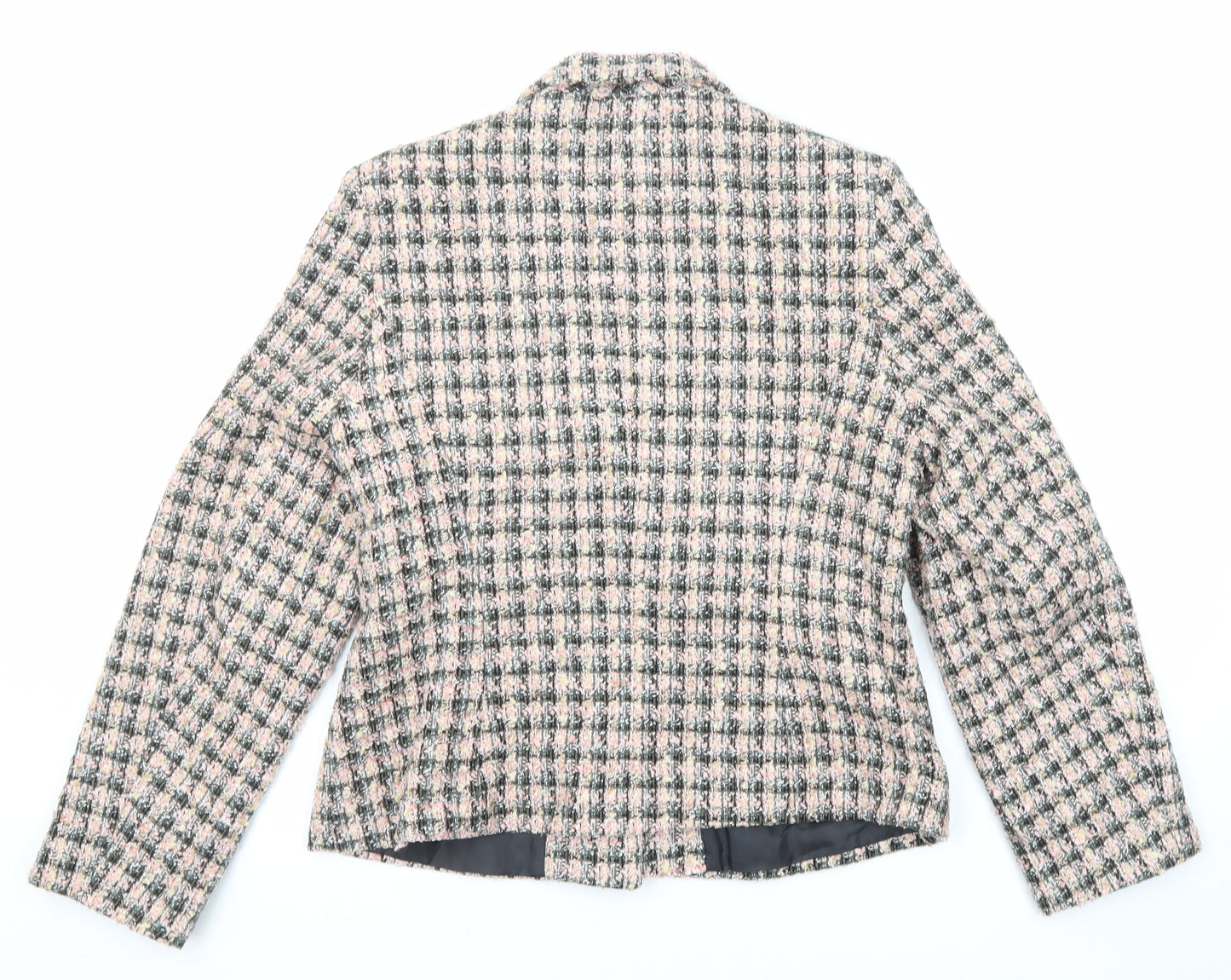 BHS Womens Multicoloured Geometric Jacket Blazer Size 20 Button