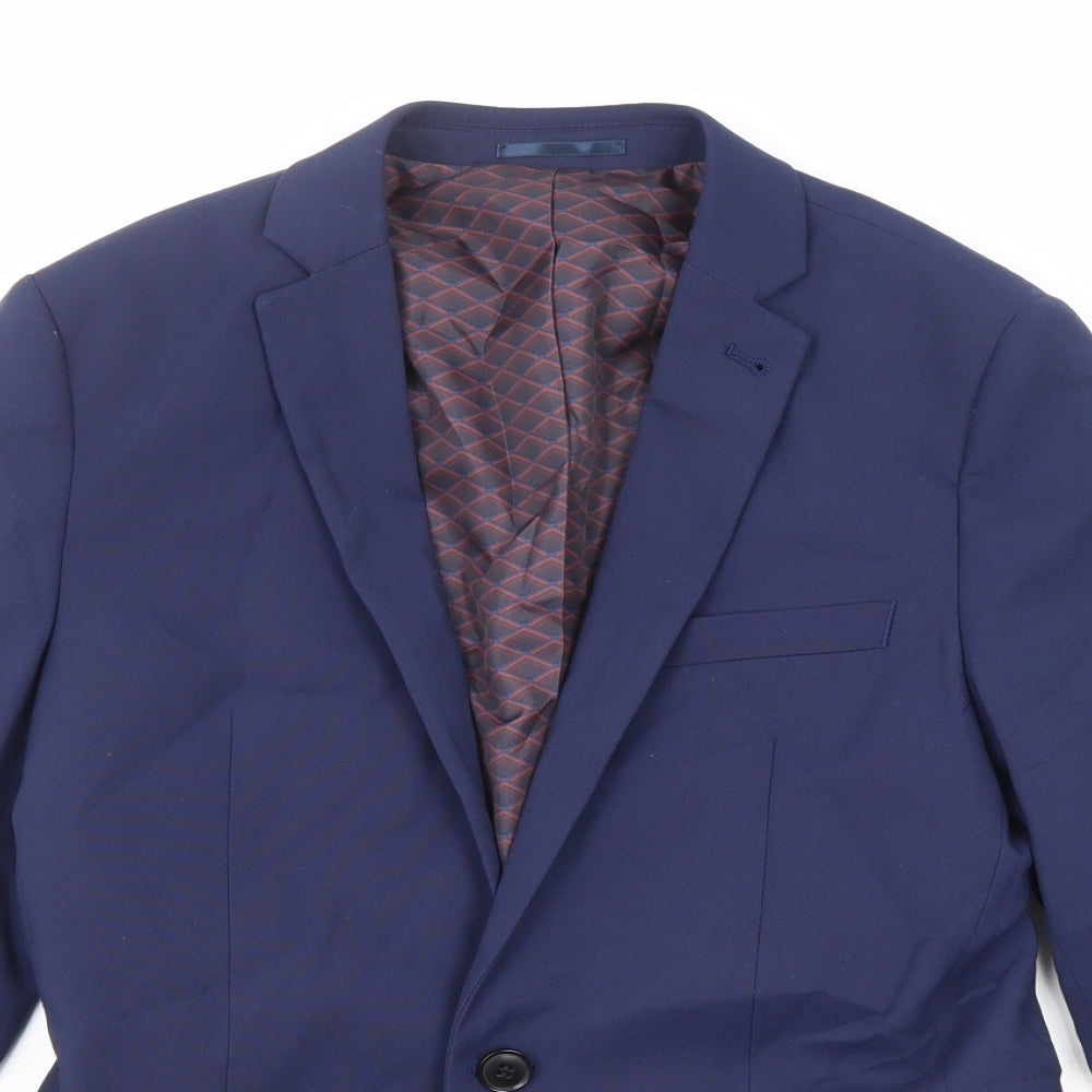 NEXT Boys Blue Jacket Size 14 Years Button - Suit Jacket