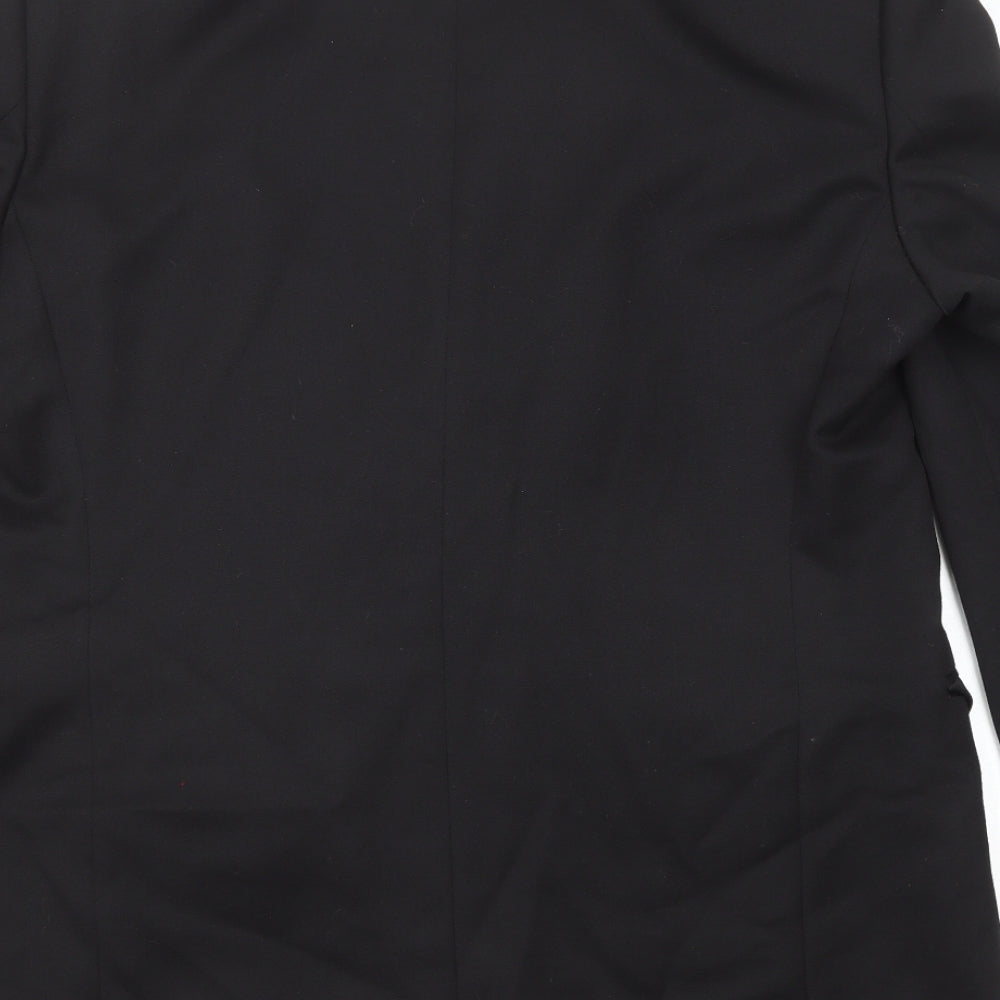 Magee Mens Black Wool Tuxedo Suit Jacket Size 42 Regular