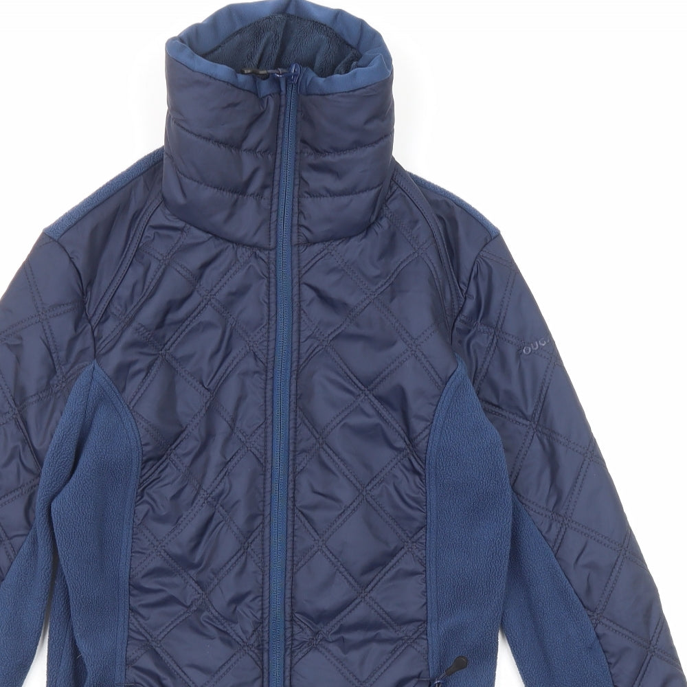 DECATHLON Womens Blue Windbreaker Jacket Size XS Zip