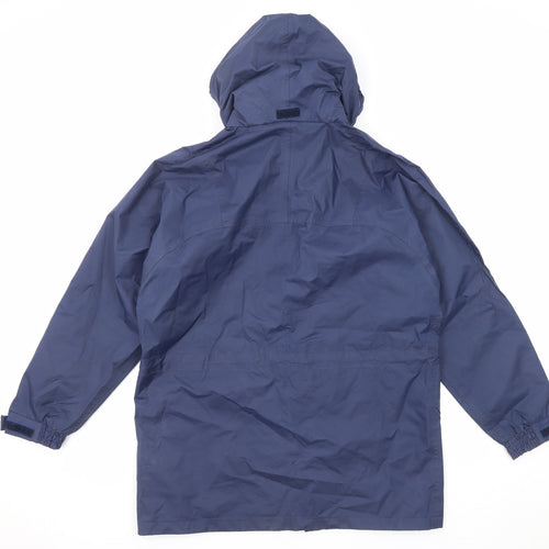 Regatta Womens Blue Rain Coat Coat Size 10 Zip