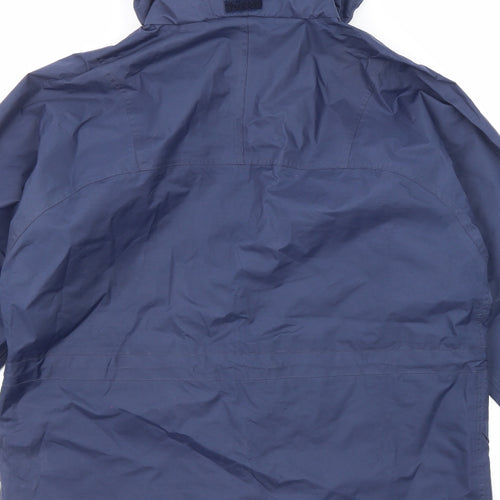 Regatta Womens Blue Rain Coat Coat Size 10 Zip