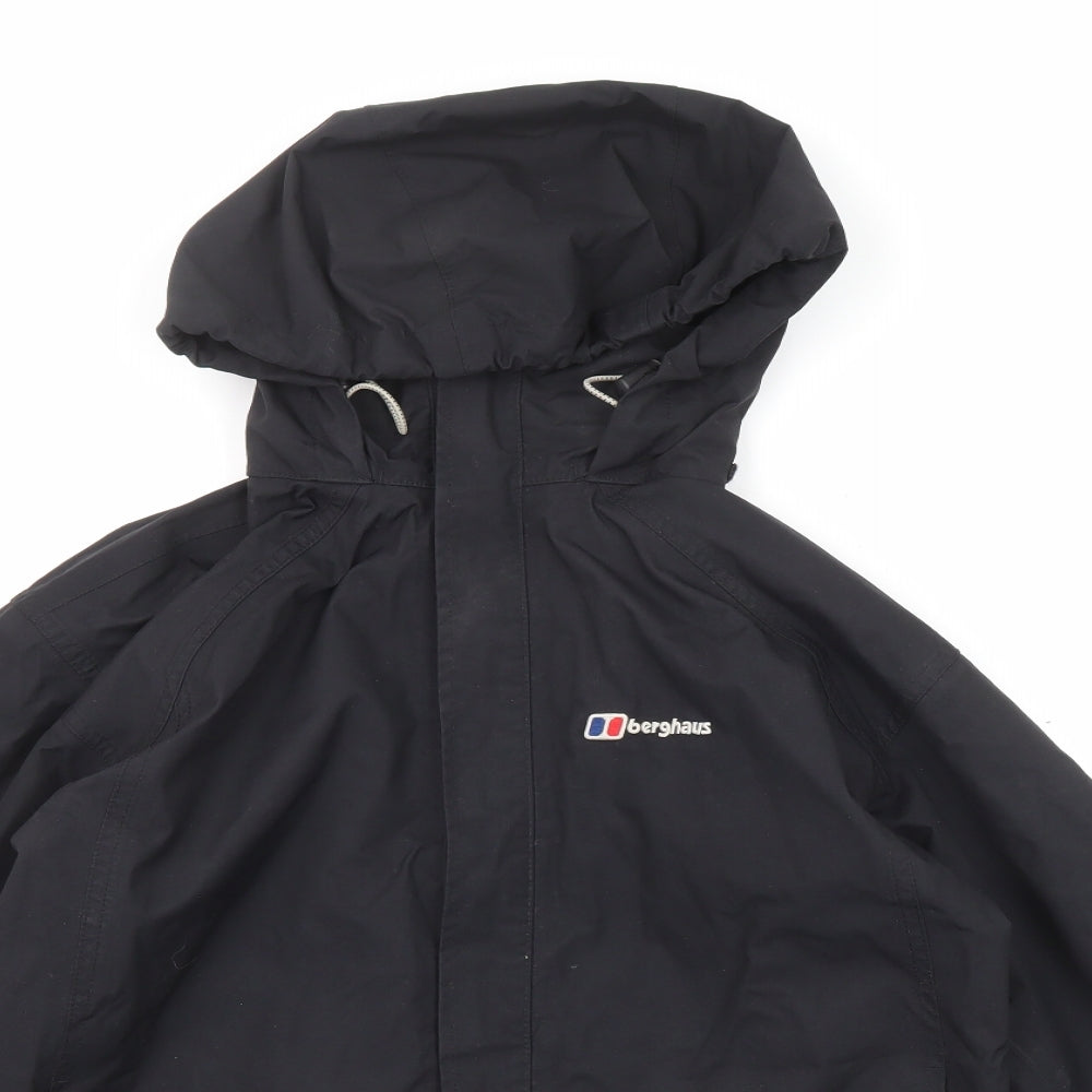 Berghaus Womens Black Windbreaker Jacket Size 10 Zip