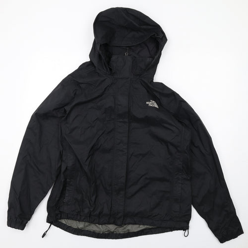 The North Face Womens Black Windbreaker Jacket Size XL Zip