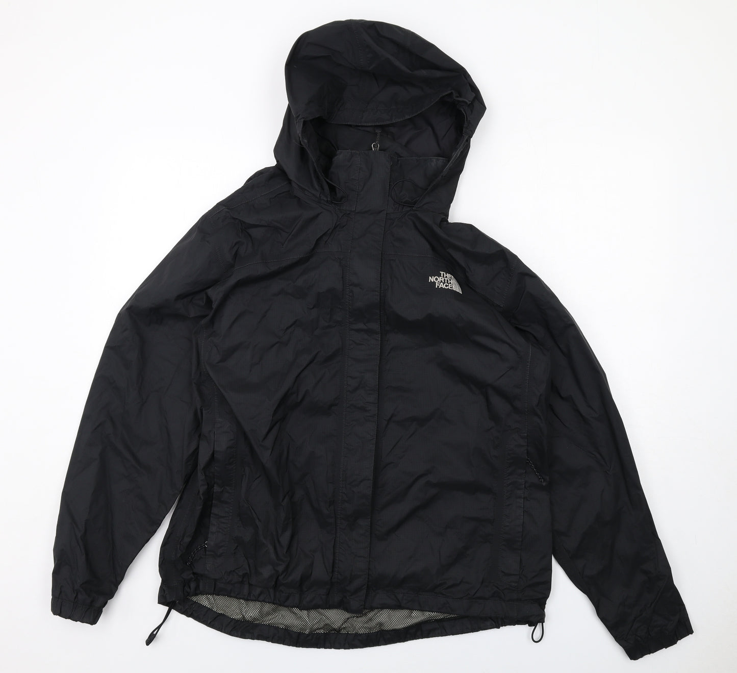 The North Face Womens Black Windbreaker Jacket Size XL Zip
