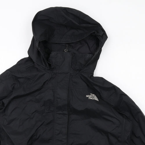 The North Face Womens Black Windbreaker Jacket Size XL Zip