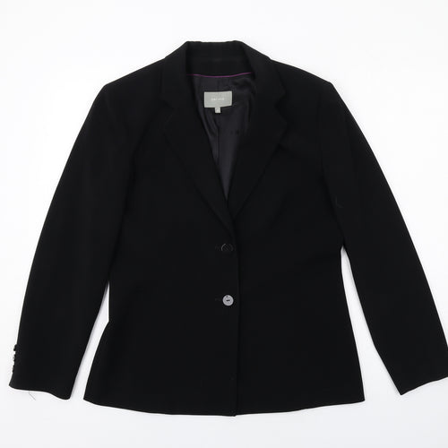 Per Una Womens Black Polyester Jacket Blazer Size 12