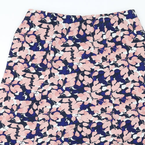 Eastex Womens Multicoloured Floral Viscose A-Line Skirt Size 10