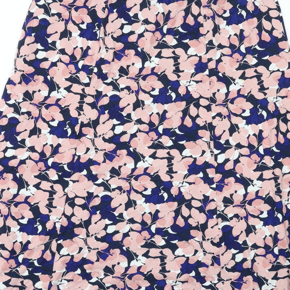Eastex Womens Multicoloured Floral Viscose A-Line Skirt Size 10
