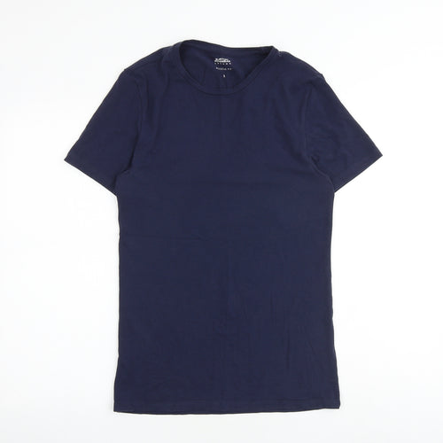 Burton Mens Blue Cotton T-Shirt Size S Round Neck