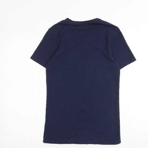 Burton Mens Blue Cotton T-Shirt Size S Round Neck