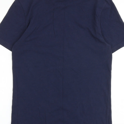 Burton Mens Blue Cotton T-Shirt Size S Round Neck