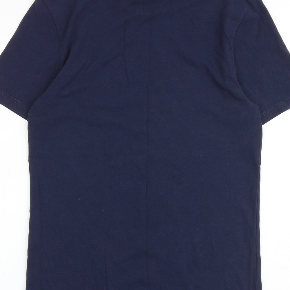 Burton Mens Blue Cotton T-Shirt Size S Round Neck