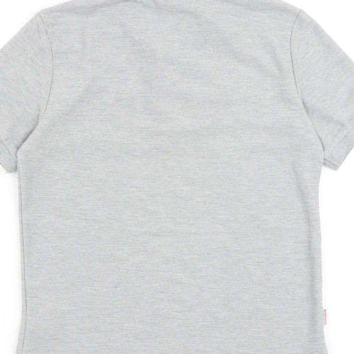 Slazenger Boys Grey Polyester Pullover Polo Size 11-12 Years Collared Button