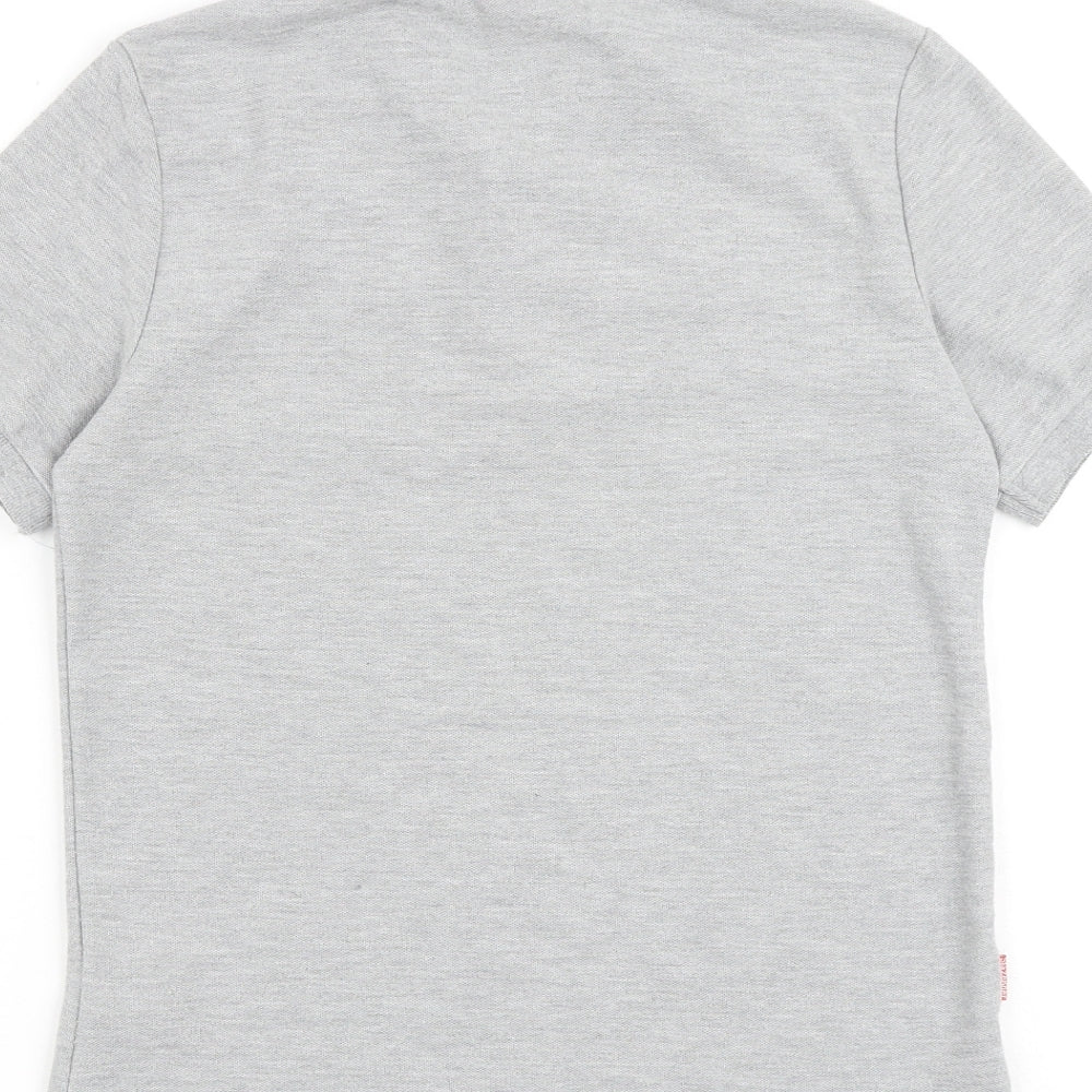 Slazenger Boys Grey Polyester Pullover Polo Size 11-12 Years Collared Button