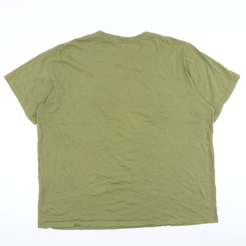 Levi's Mens Green Cotton T-Shirt Size XL Round Neck