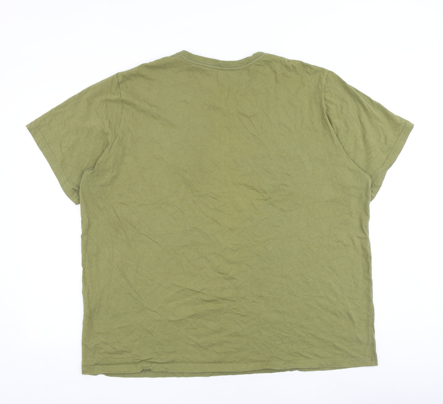 Levi's Mens Green Cotton T-Shirt Size XL Round Neck