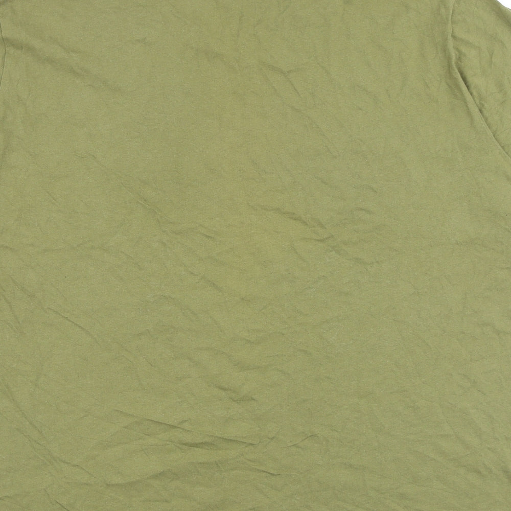 Levi's Mens Green Cotton T-Shirt Size XL Round Neck