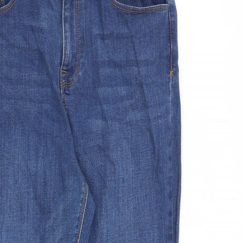 COLLUSION Womens Blue Cotton Straight Jeans Size 30 in L30 in Slim Zip
