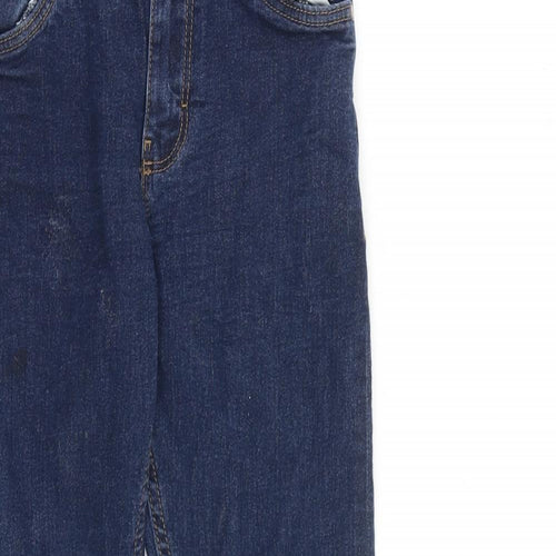 NEXT Boys Blue Cotton Skinny Jeans Size 7 Years L21 in Regular Zip