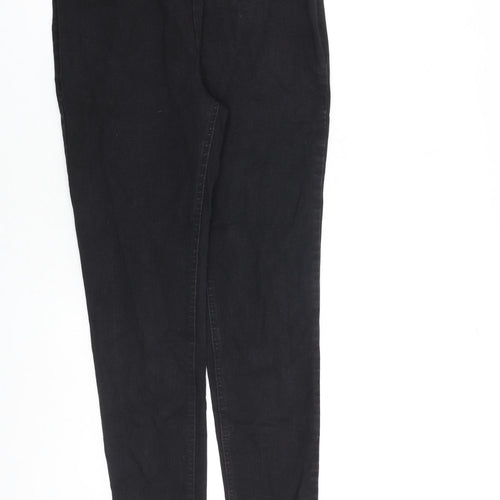 NEXT Womens Black Cotton Jegging Jeans Size 10 L30 in Regular Zip