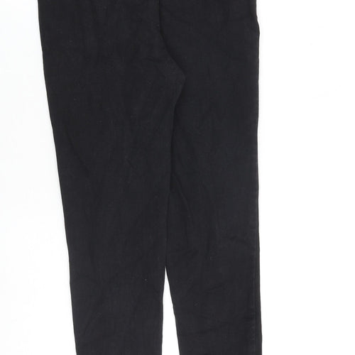 NEXT Womens Black Cotton Jegging Jeans Size 10 L30 in Regular Zip