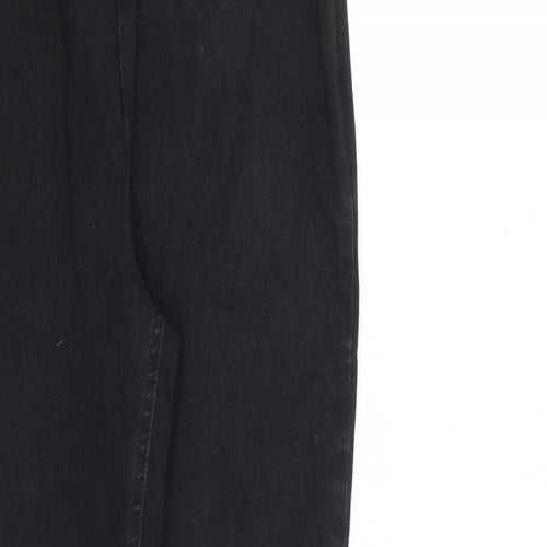 NEXT Womens Black Cotton Jegging Jeans Size 10 L30 in Regular Zip