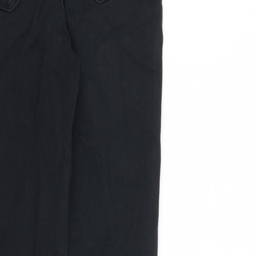 NEXT Womens Black Cotton Skinny Jeans Size 10 L28 in Slim Zip