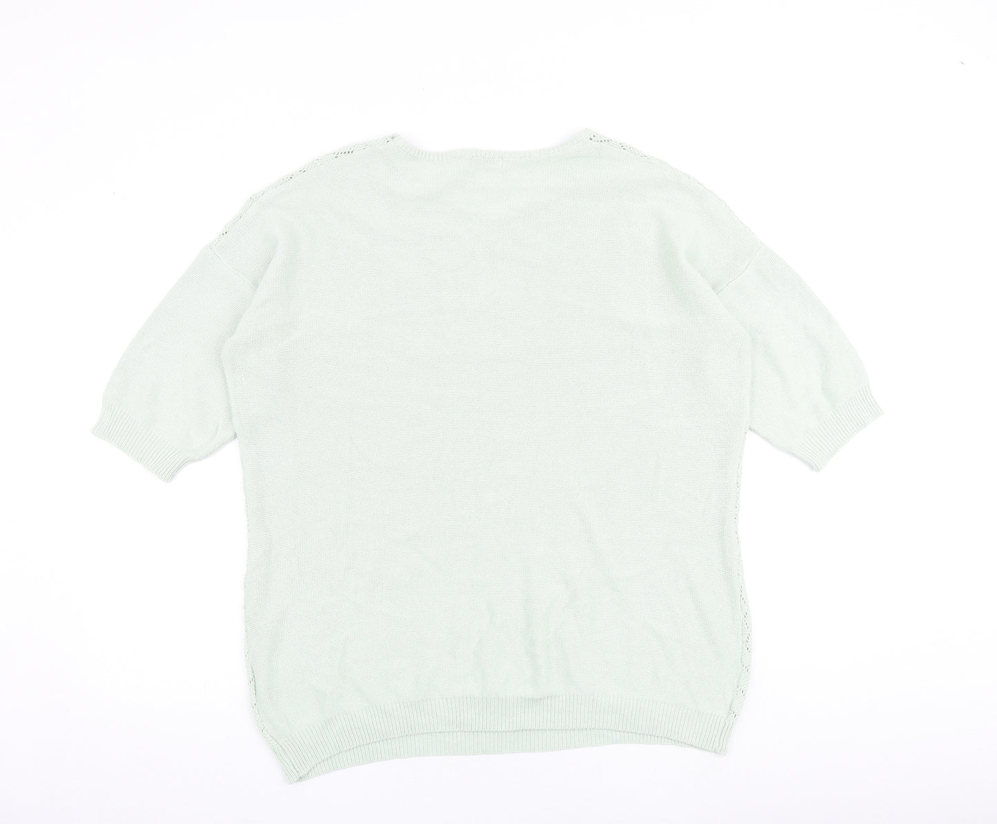 Damart Womens Green Round Neck Acrylic Pullover Jumper Size 18 - Size 18-20