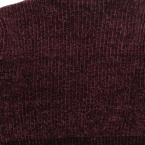 Dorothy Perkins Womens Purple Round Neck Elastane Pullover Jumper Size 8