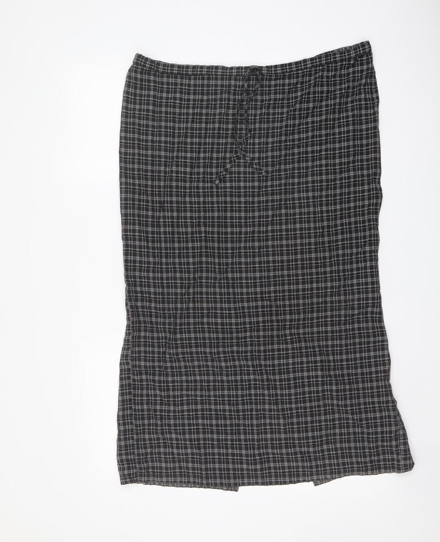Monsoon Womens Grey Geometric Polyester A-Line Skirt Size 12 Drawstring