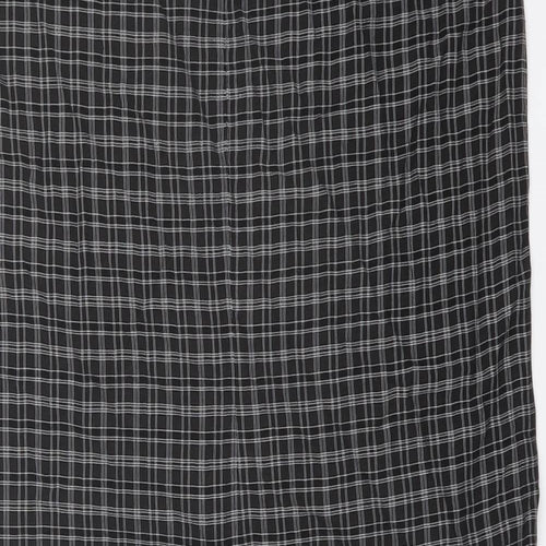 Monsoon Womens Grey Geometric Polyester A-Line Skirt Size 12 Drawstring
