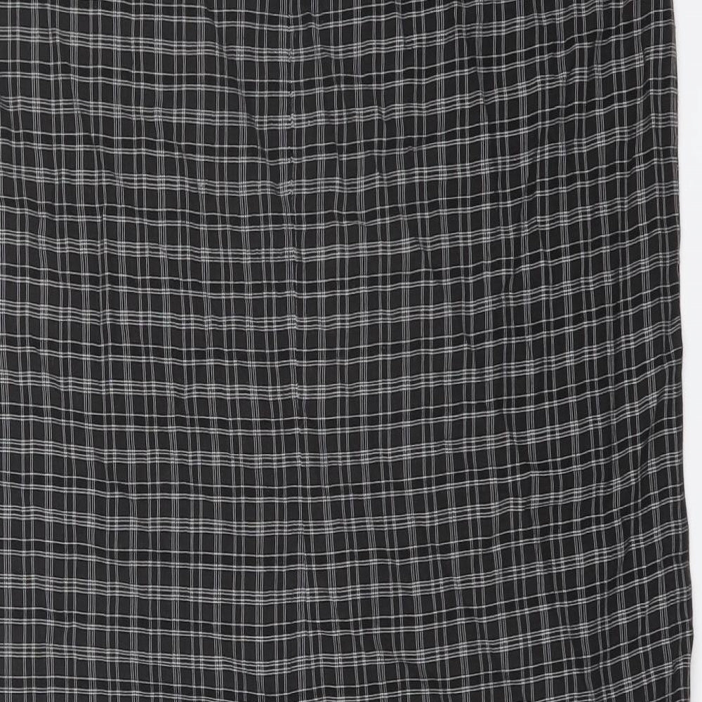Monsoon Womens Grey Geometric Polyester A-Line Skirt Size 12 Drawstring