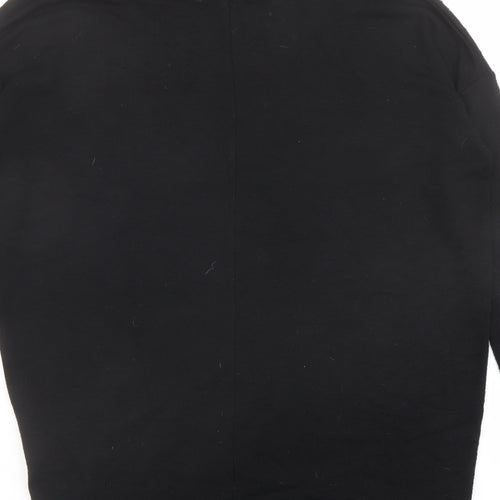 New Look Womens Black Round Neck Polyester Pullover Jumper Size S