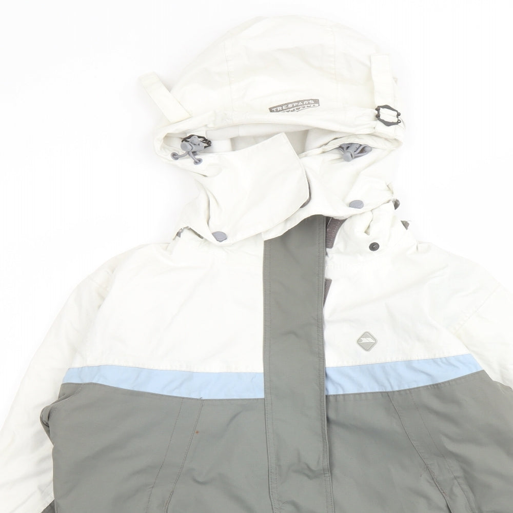 Trespass Womens Green Windbreaker Jacket Size 12 Zip