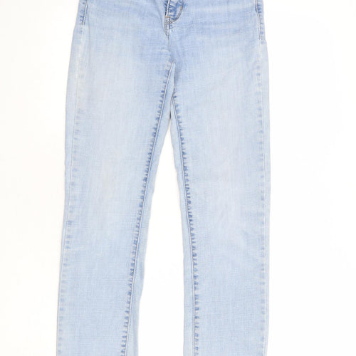 Levi's Womens Blue Cotton Skinny Jeans Size 28 in L31 in Regular Zip