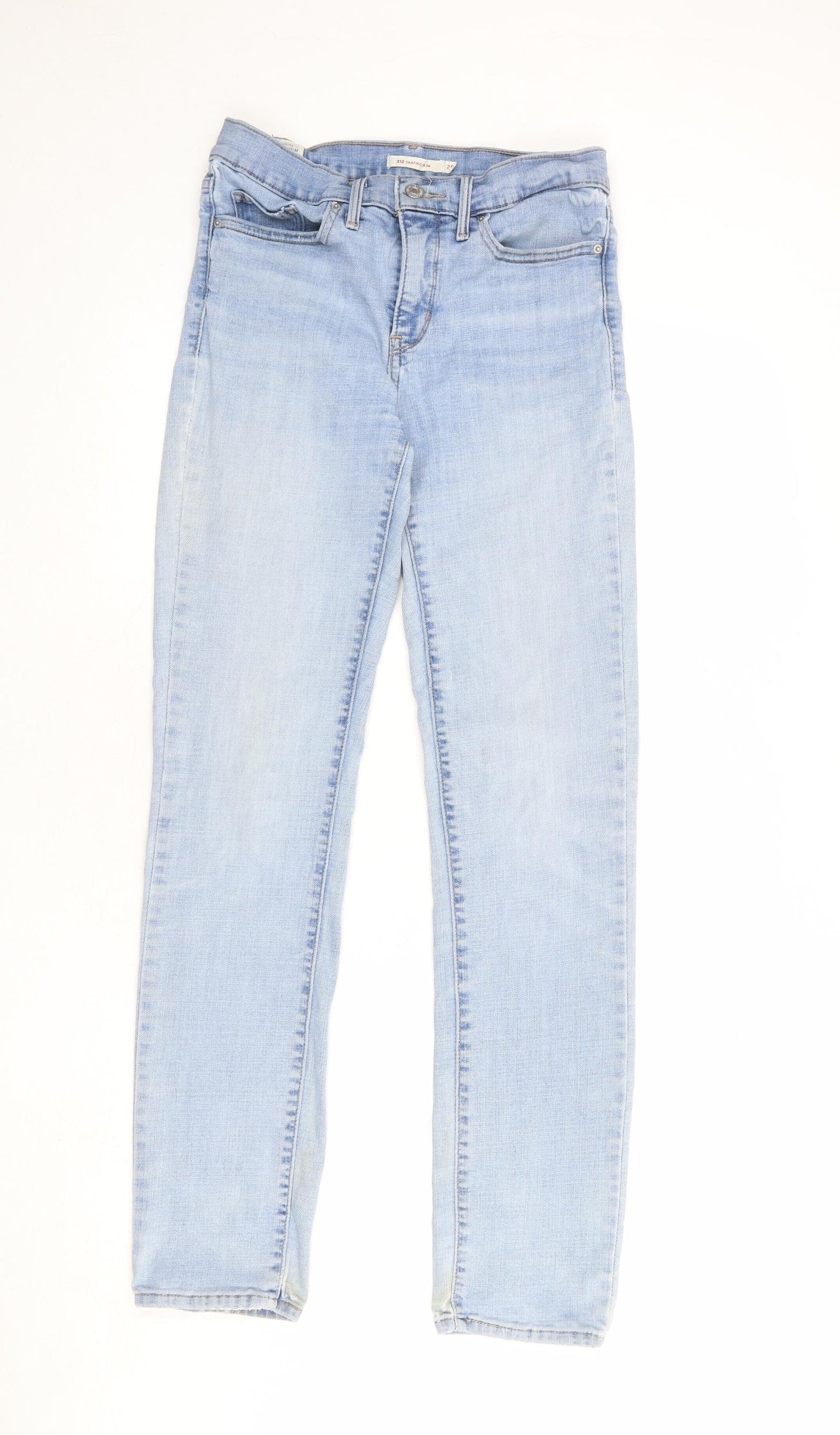 Levi's Womens Blue Cotton Skinny Jeans Size 28 in L31 in Regular Zip