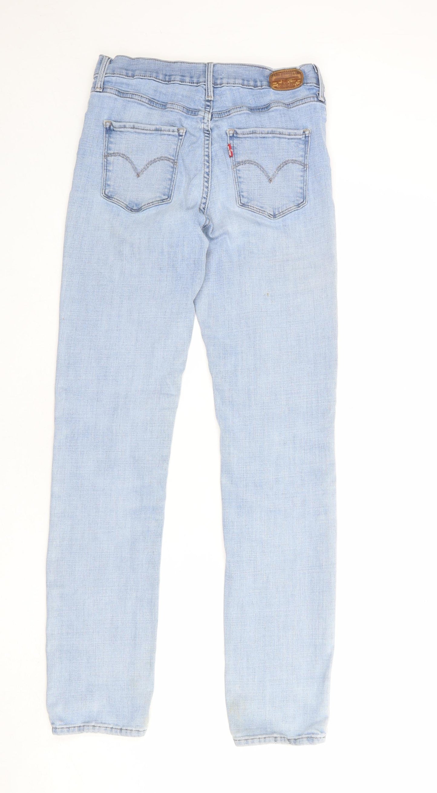 Levi's Womens Blue Cotton Skinny Jeans Size 28 in L31 in Regular Zip