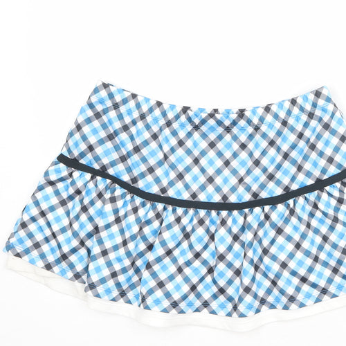 ellesse Womens Multicoloured Plaid Polyester Mini Skirt Size M