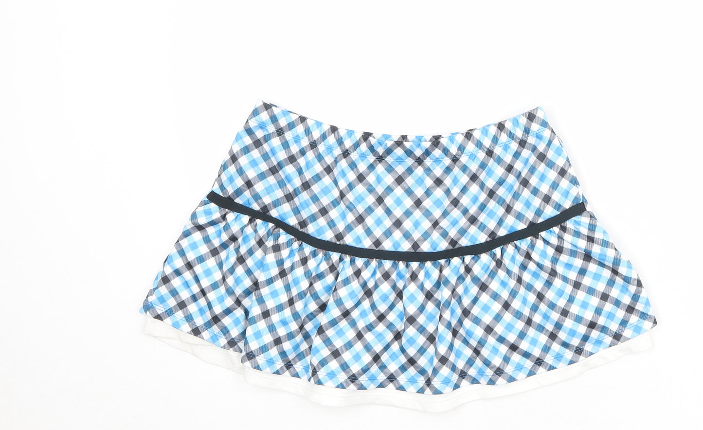 ellesse Womens Multicoloured Plaid Polyester Mini Skirt Size M
