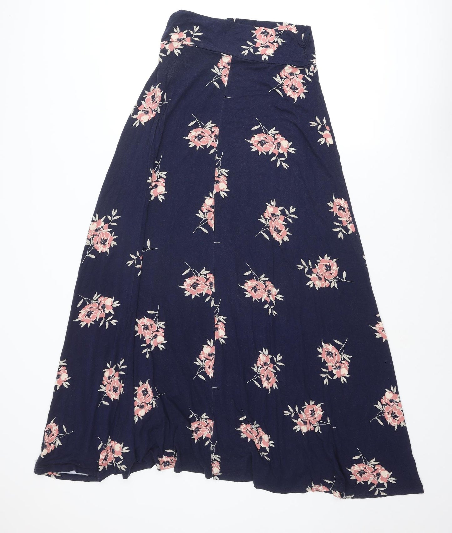 Capsule Womens Blue Floral Viscose A-Line Skirt Size 14
