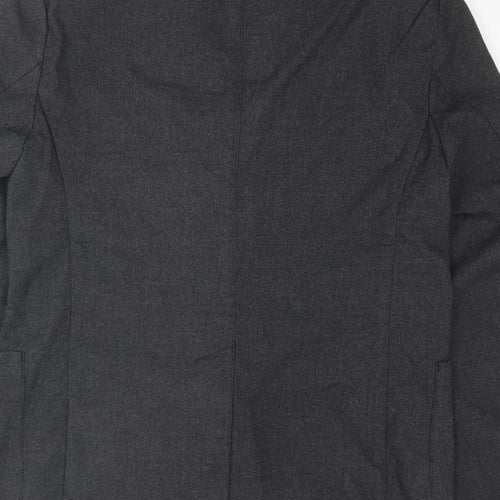 Abercrombie & Fitch Mens Grey Polyester Jacket Blazer Size 36 Regular