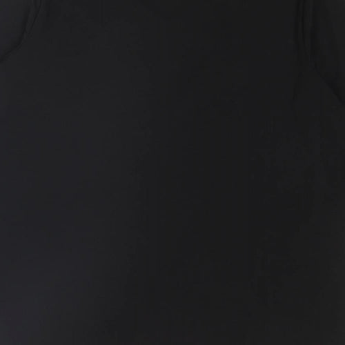 Bob Mackie Womens Black Polyester Basic T-Shirt Size L V-Neck - Neckline Detail